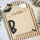 Personalized Baby Footprint Keepsake | First Halloween Wooden Sign