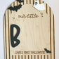 Personalized Baby Footprint Keepsake | First Halloween Wooden Sign