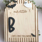 Personalized Baby Footprint Keepsake | First Halloween Wooden Sign