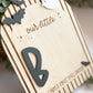 Personalized Baby Footprint Keepsake | First Halloween Wooden Sign