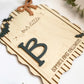 Personalized Baby Footprint Keepsake | First Halloween Wooden Sign