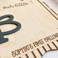 Personalized Baby Footprint Keepsake | First Halloween Wooden Sign