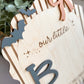 Personalized Baby Footprint Keepsake | First Halloween Wooden Sign