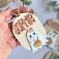 Personalized Halloween Ghost Tag | Boo Basket | Halloween Name Tag | Backpack Tag