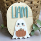 Personalized Halloween Ghost Tag | Boo Basket | Halloween Name Tag | Backpack Tag
