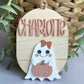 Personalized Halloween Ghost Tag | Boo Basket | Halloween Name Tag | Backpack Tag