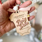 Merry Christmas Mommy & Daddy – Baby Announcement Ornament