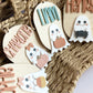 Personalized Halloween Ghost Tag | Boo Basket | Halloween Name Tag | Backpack Tag