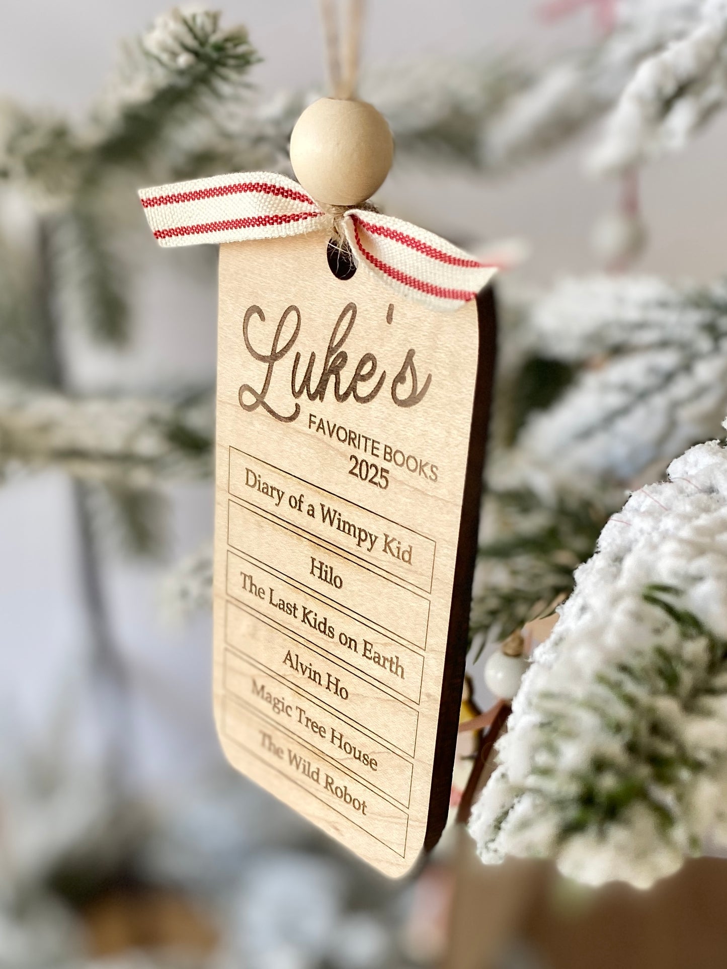 My Favorite Books – Personalized Reading Keepsake Ornament”