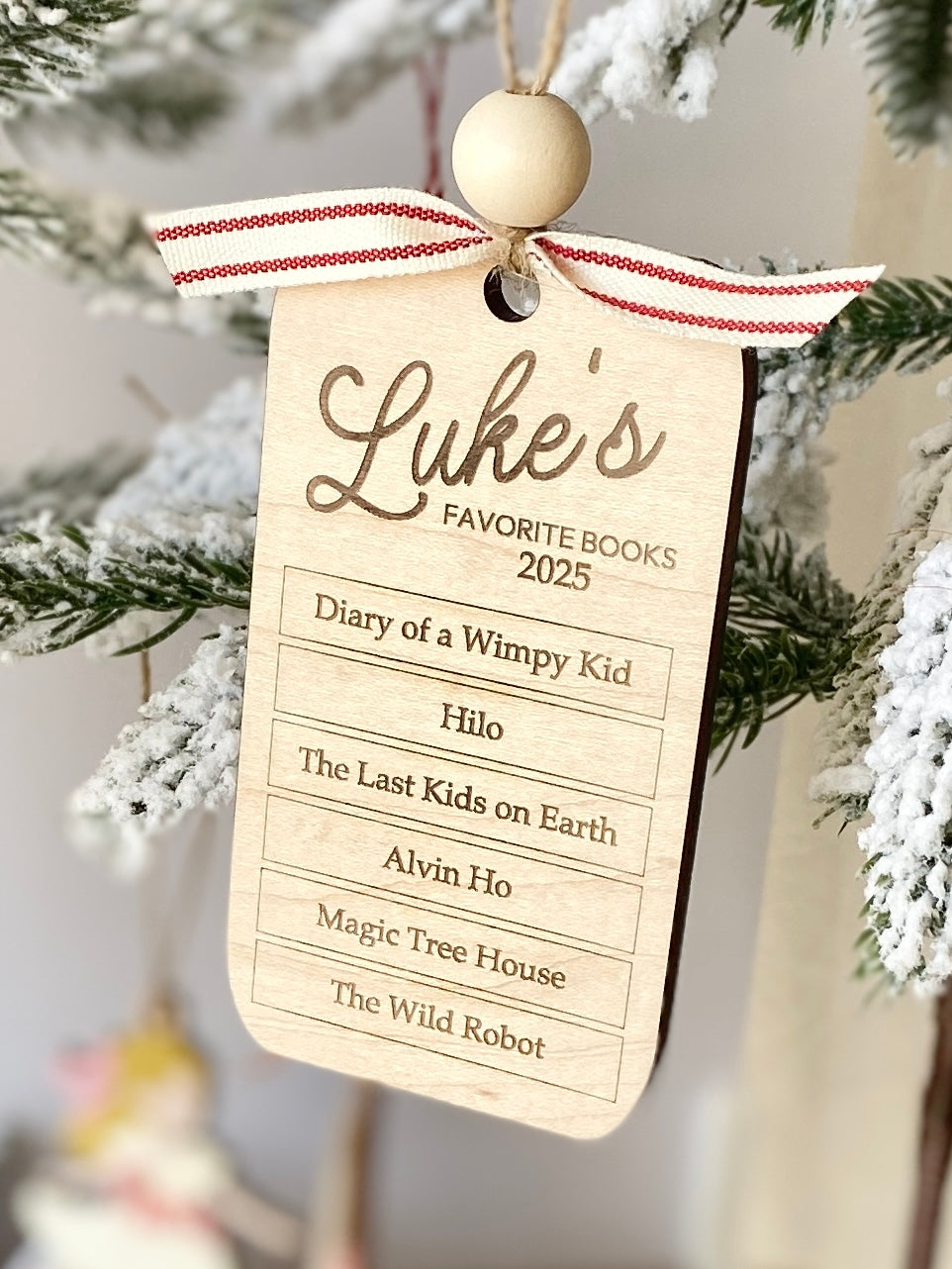 My Favorite Books – Personalized Reading Keepsake Ornament”