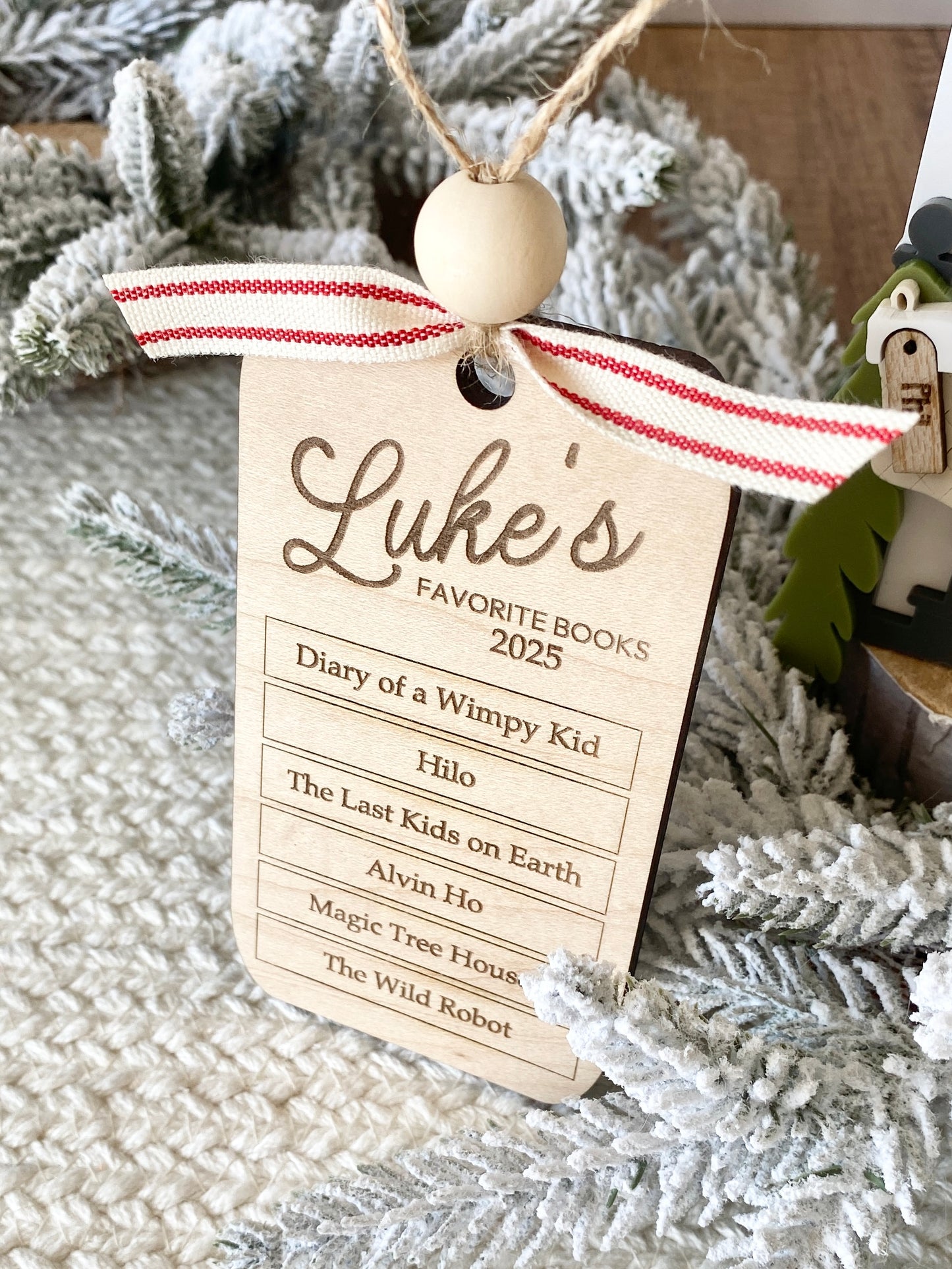 My Favorite Books – Personalized Reading Keepsake Ornament”