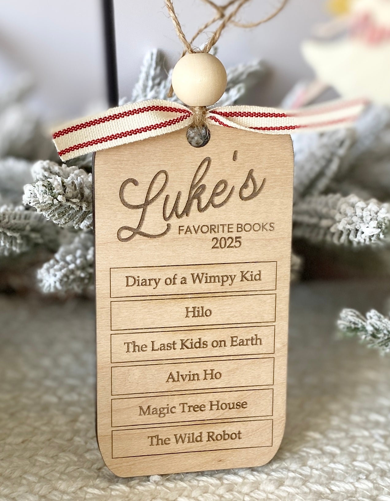 My Favorite Books – Personalized Reading Keepsake Ornament”