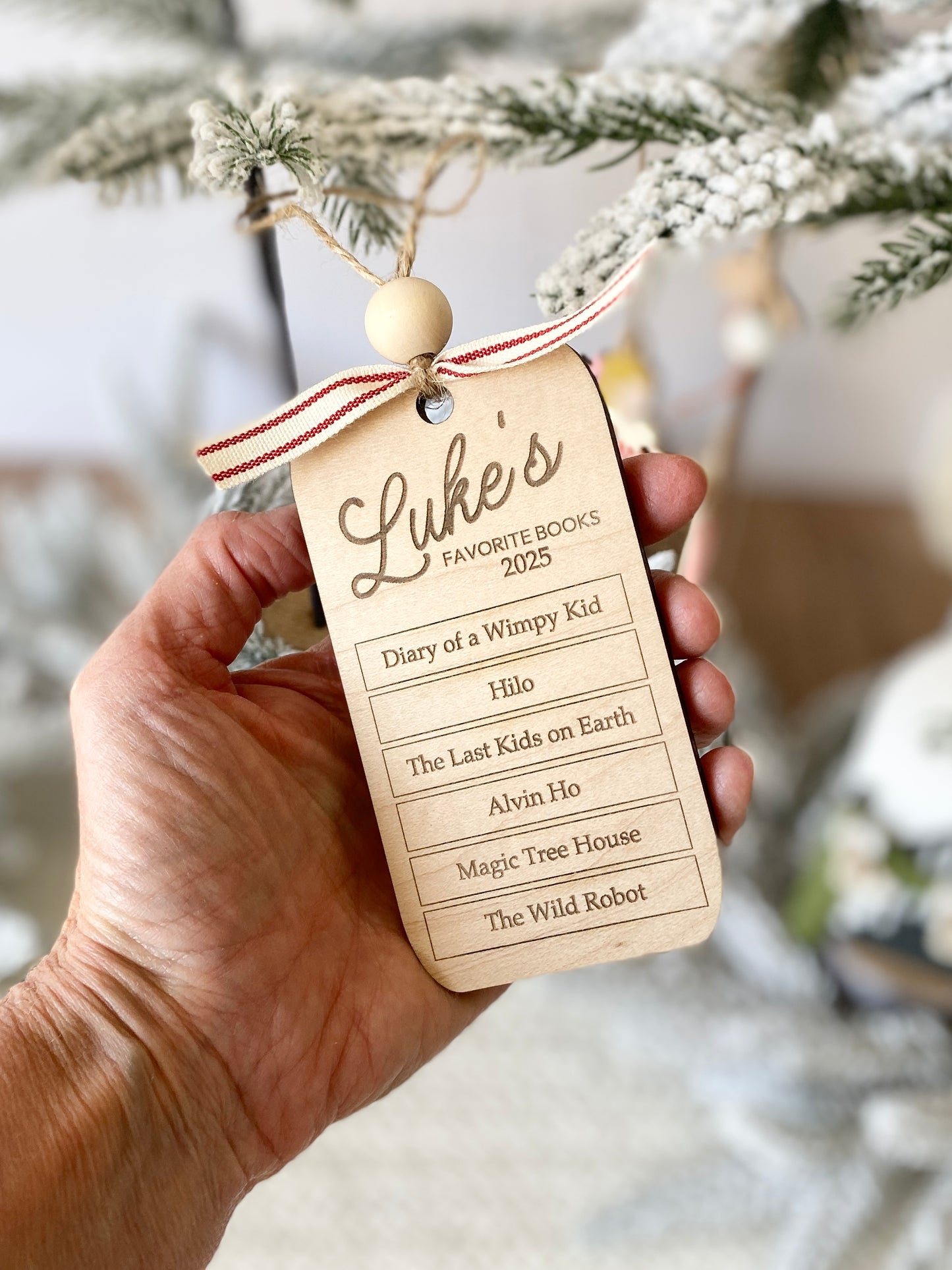My Favorite Books – Personalized Reading Keepsake Ornament”