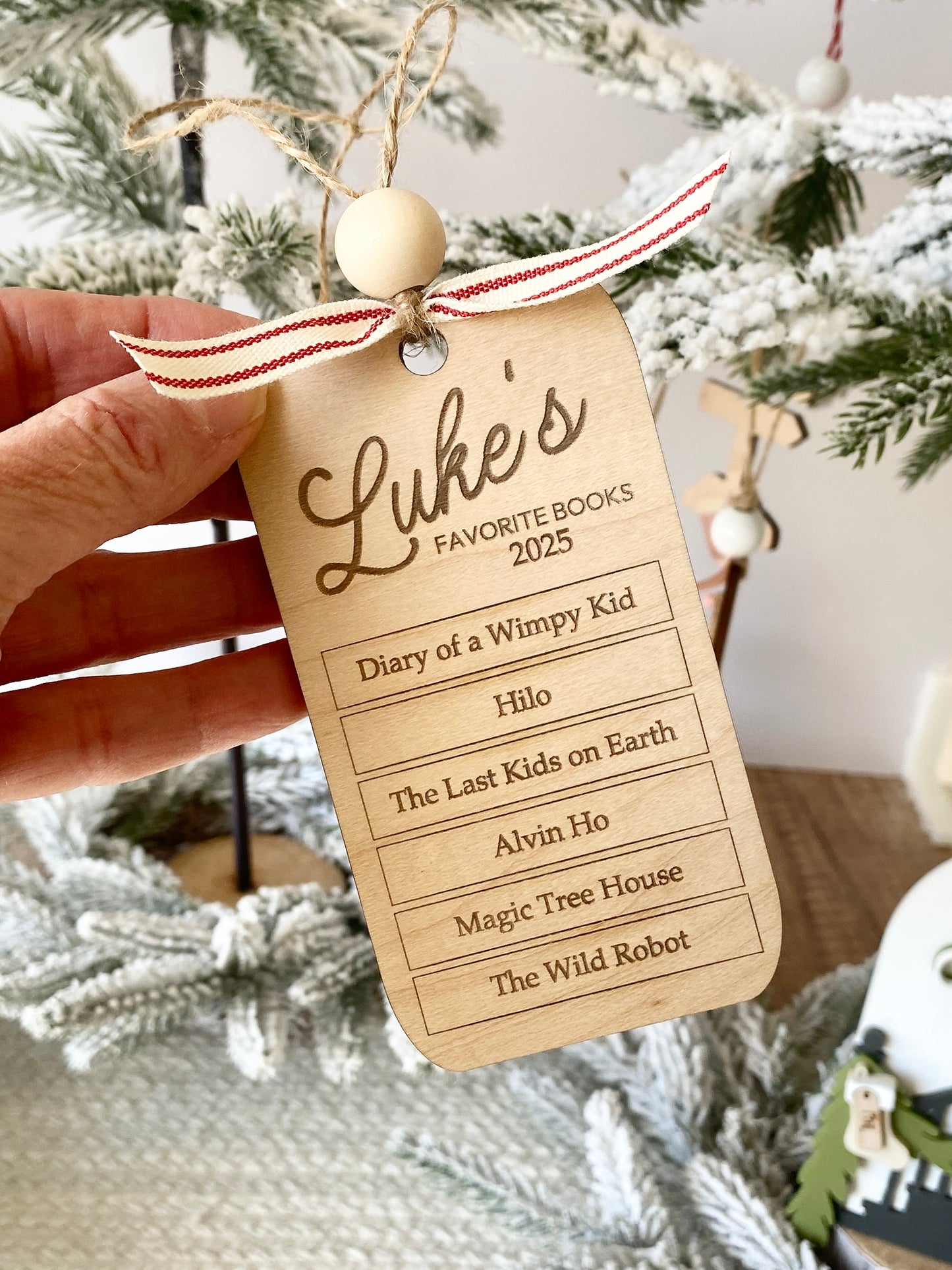 My Favorite Books – Personalized Reading Keepsake Ornament”