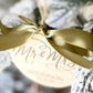 Mr. & Mrs. – Personalized Wedding Ornament