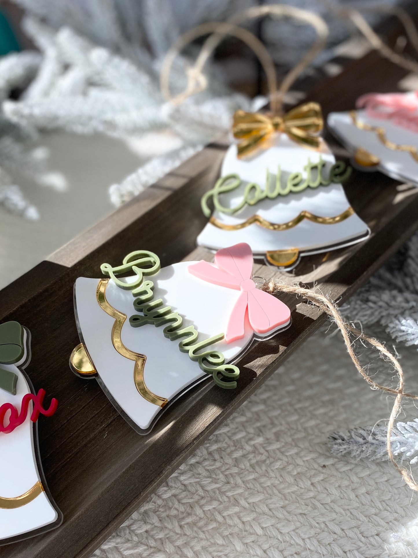 Jingle Bell Name Tag – Personalized Ornament, Stocking Tag, or Gift Topper