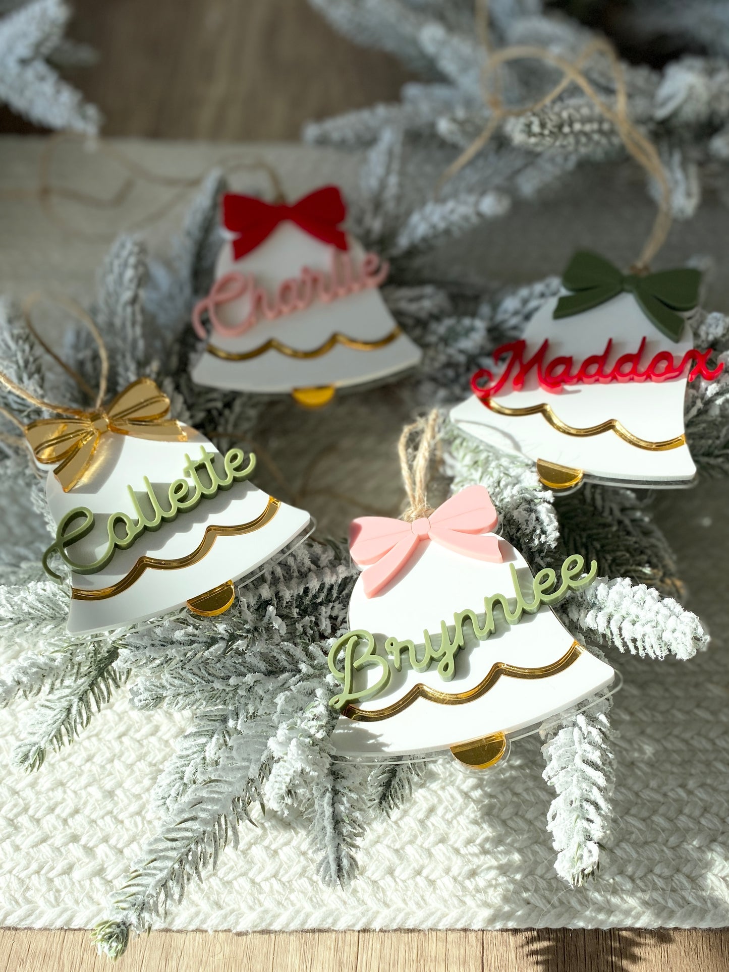 Jingle Bell Name Tag – Personalized Ornament, Stocking Tag, or Gift Topper