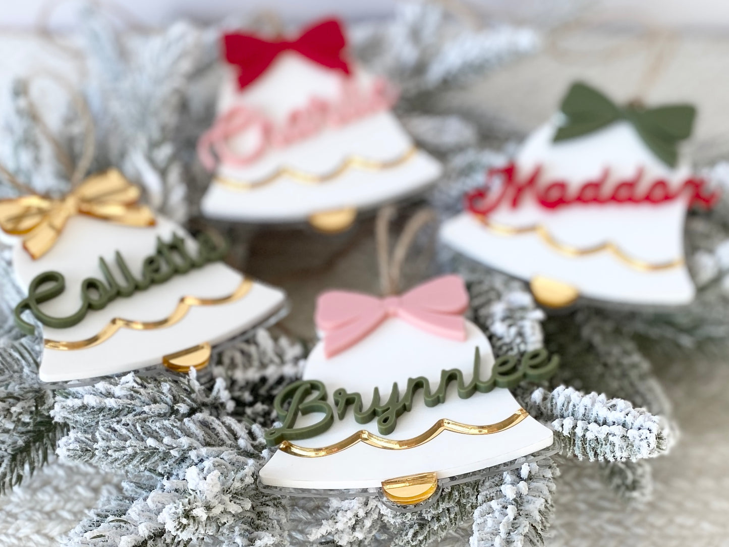 Jingle Bell Name Tag – Personalized Ornament, Stocking Tag, or Gift Topper