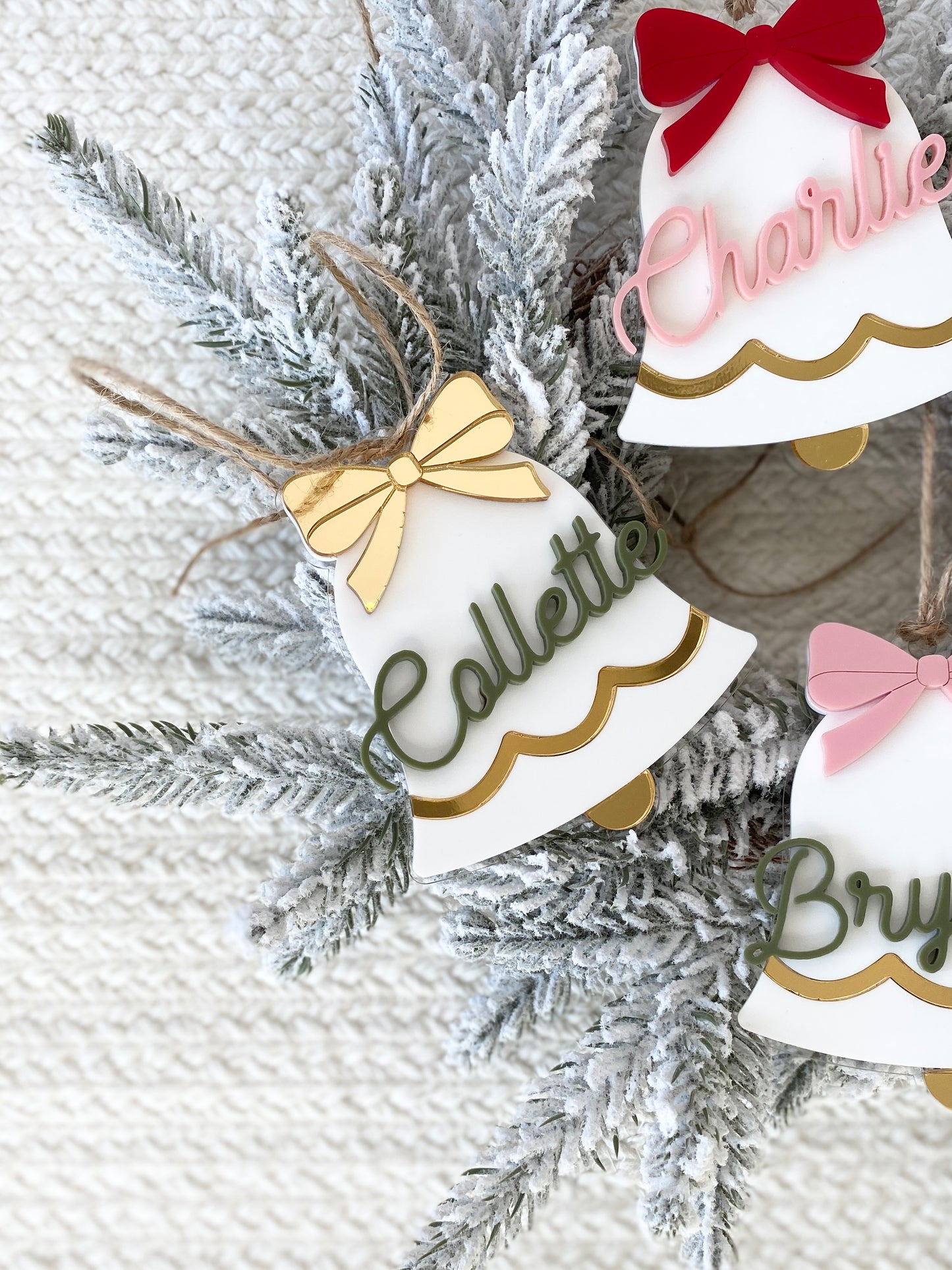 Jingle Bell Name Tag – Personalized Ornament, Stocking Tag, or Gift Topper