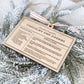 Family Recipe Keepsake Ornament – Personalized Wooden Recipe Card