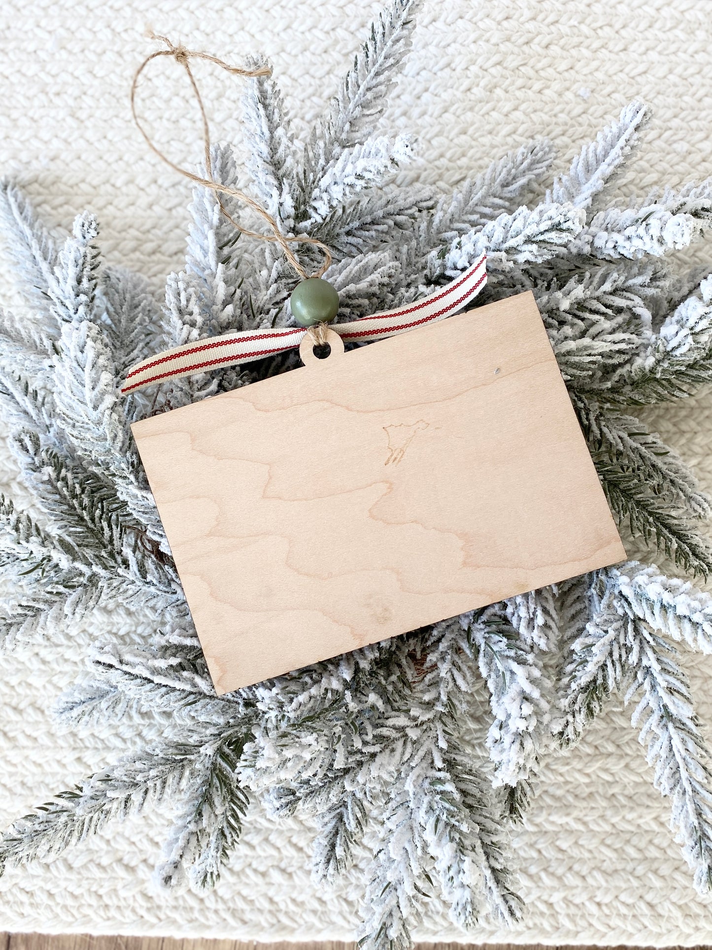 Family Recipe Keepsake Ornament – Personalized Wooden Recipe Card