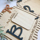 Personalized Baby Footprint Keepsake | First Halloween Wooden Sign