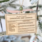 Family Recipe Keepsake Ornament – Personalized Wooden Recipe Card