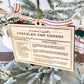 Family Recipe Keepsake Ornament – Personalized Wooden Recipe Card