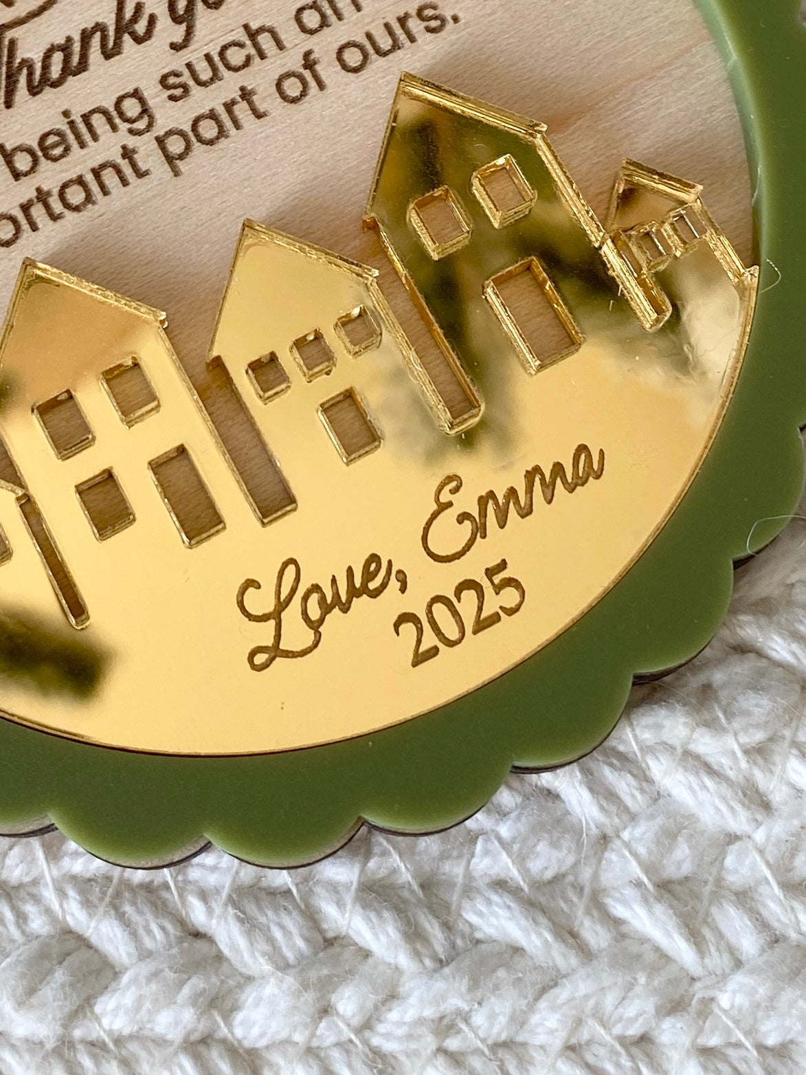 It Takes a Village – Personalized Thank You Ornament