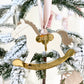 Rocking Horse Keepsake Ornament (Gold or Wood)