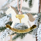 Rocking Horse Keepsake Ornament (Gold or Wood)