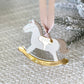 Rocking Horse Keepsake Ornament (Gold or Wood)