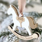Rocking Horse Keepsake Ornament (Gold or Wood)