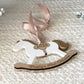 Rocking Horse Keepsake Ornament (Gold or Wood)