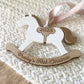 Rocking Horse Keepsake Ornament (Gold or Wood)