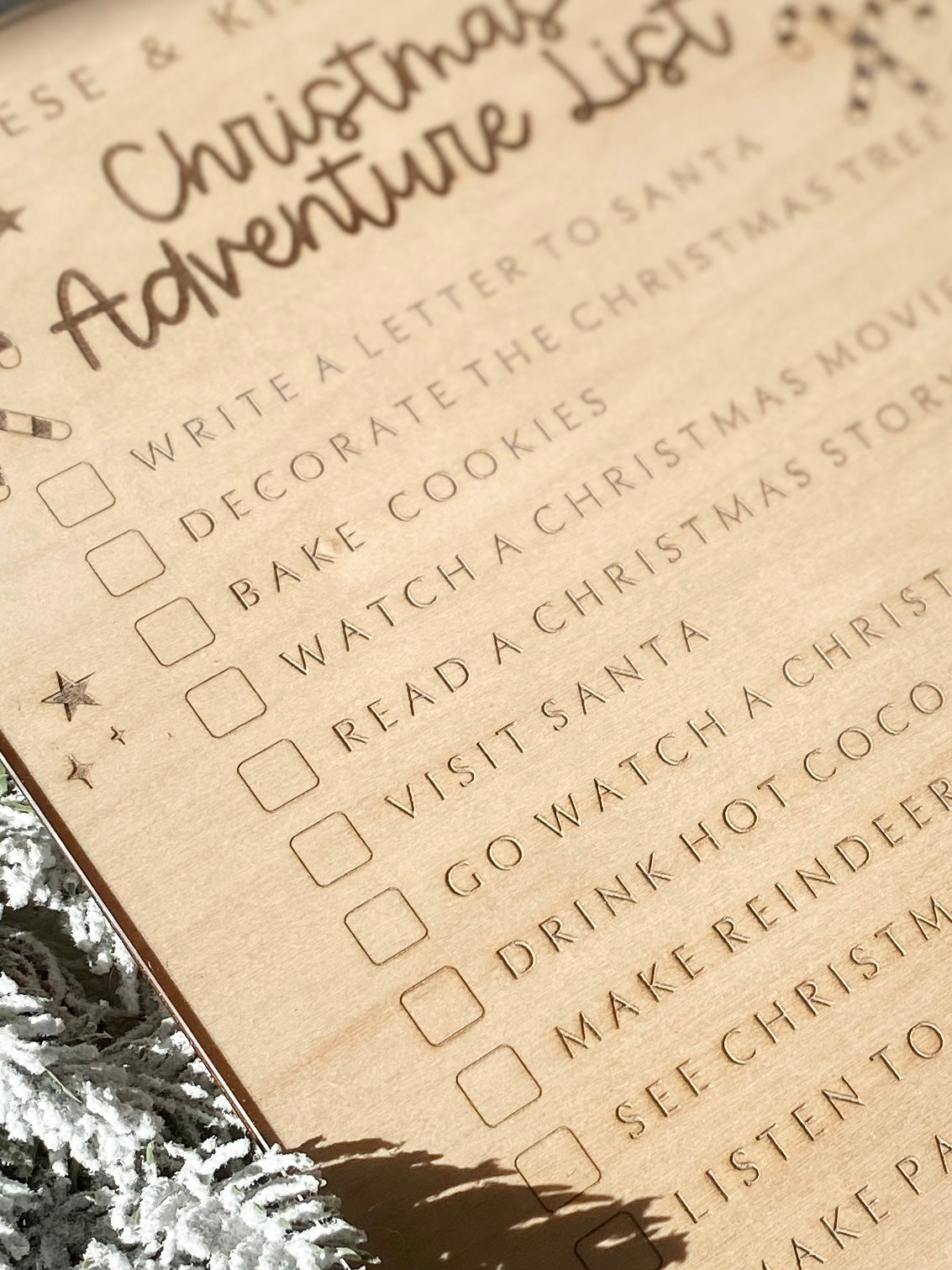 Our Christmas Adventures – Personalized Dry Erase Board