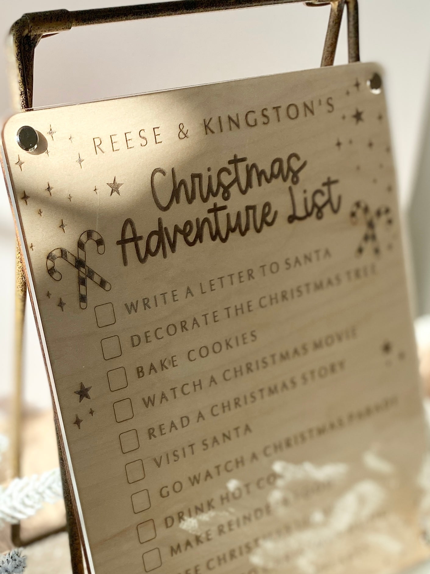 Our Christmas Adventures – Personalized Dry Erase Board