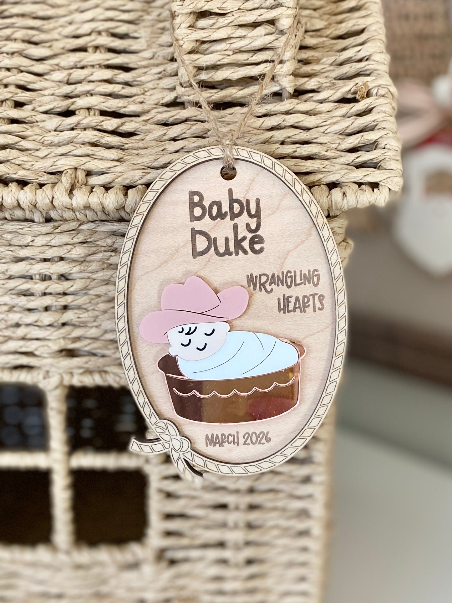 Little Wranglers – Personalized Baby’s First Christmas Ornament