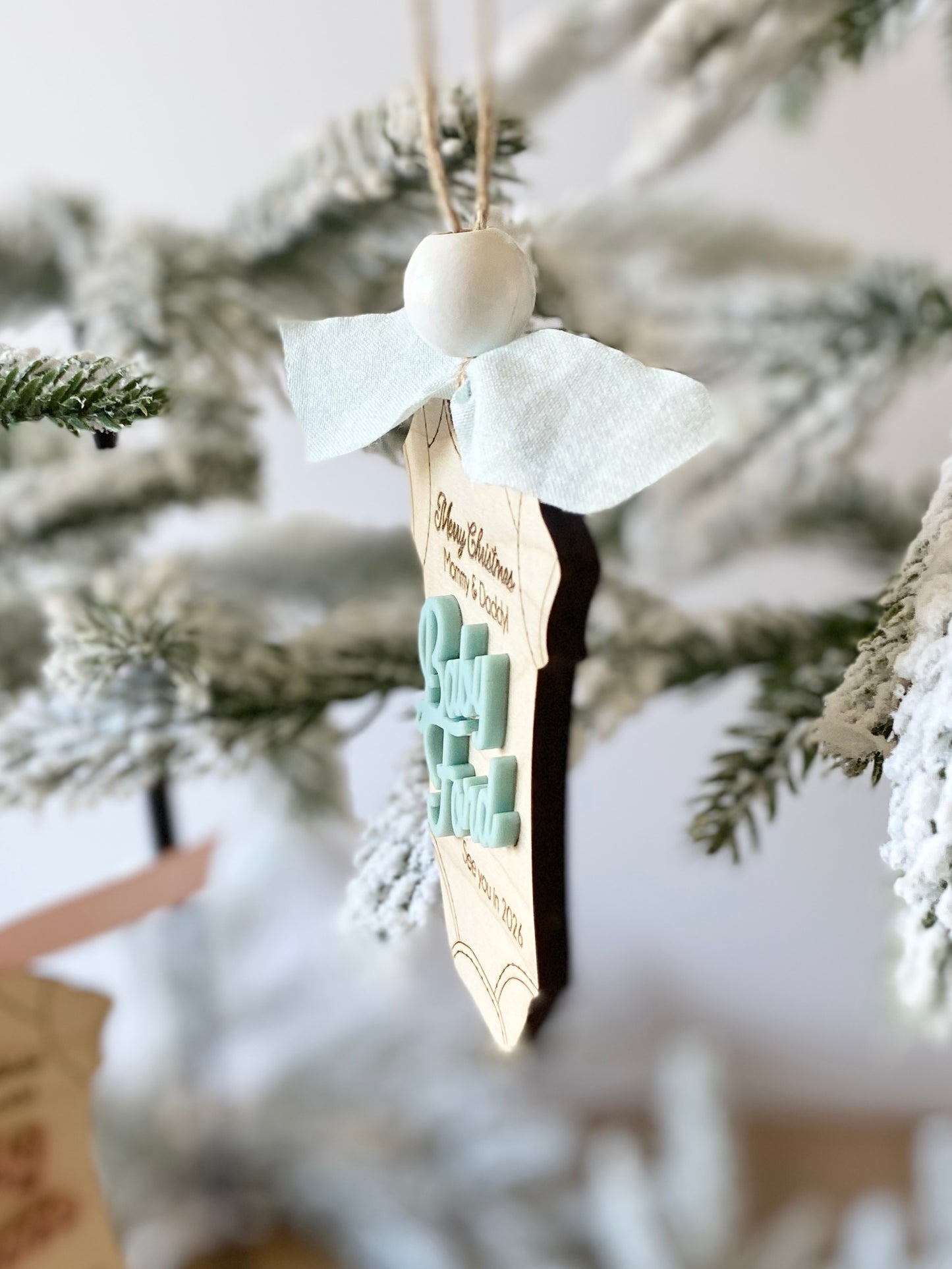 Merry Christmas Mommy & Daddy – Baby Announcement Ornament