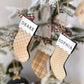Classic Plaid Stocking Ornament + Tag