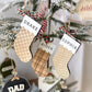 Classic Plaid Stocking Ornament + Tag