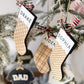 Classic Plaid Stocking Ornament + Tag