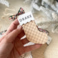 Classic Plaid Stocking Ornament + Tag