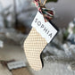 Classic Plaid Stocking Ornament + Tag