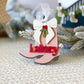 Cowboy Christmas Boots Personalized Ornament