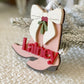 Cowboy Christmas Boots Personalized Ornament