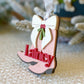 Cowboy Christmas Boots Personalized Ornament