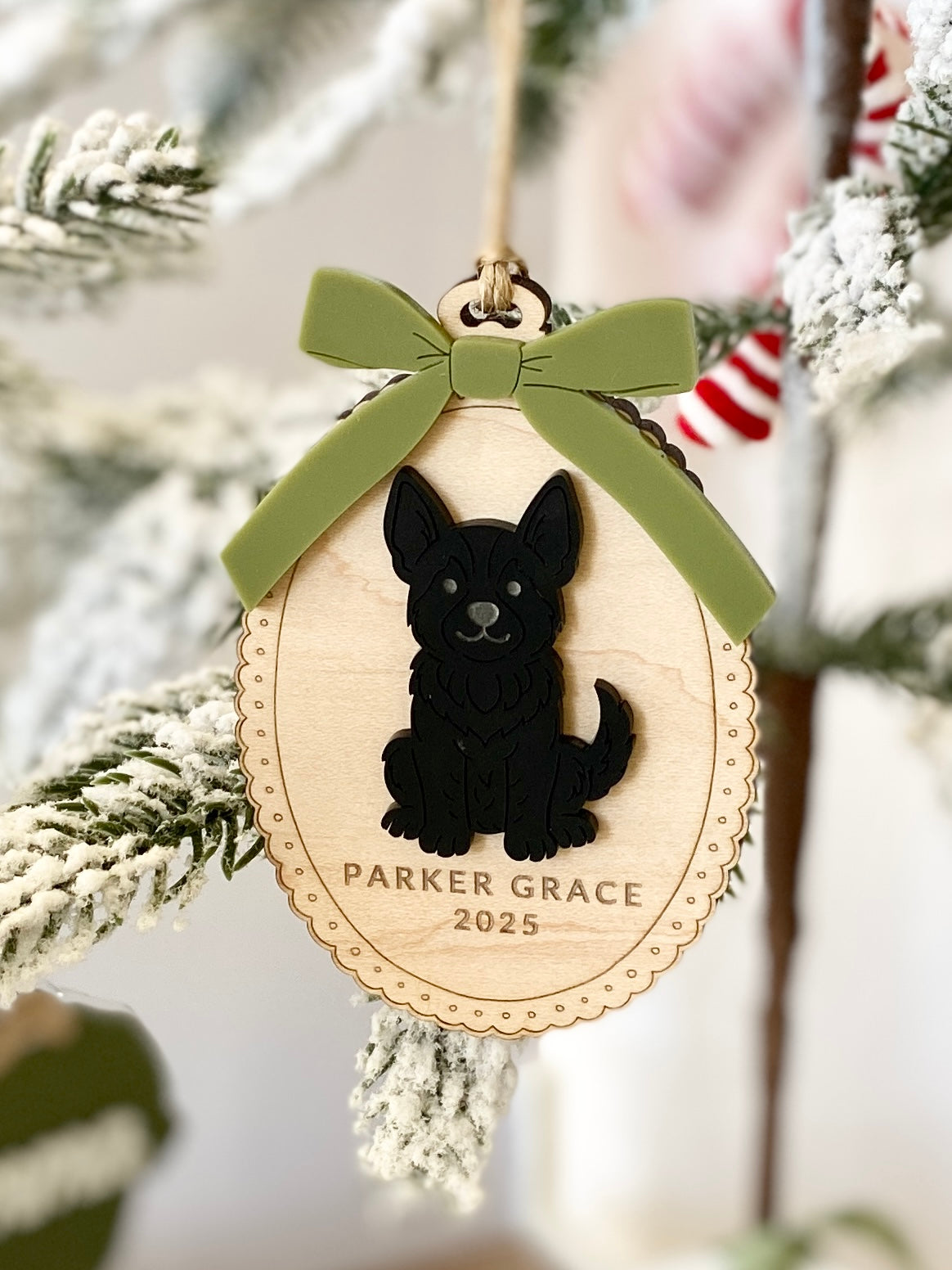 Custom Dog Breed Christmas Ornament – 25 Breeds Available!