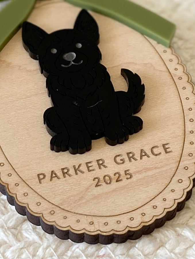 Custom Dog Breed Christmas Ornament – 25 Breeds Available!