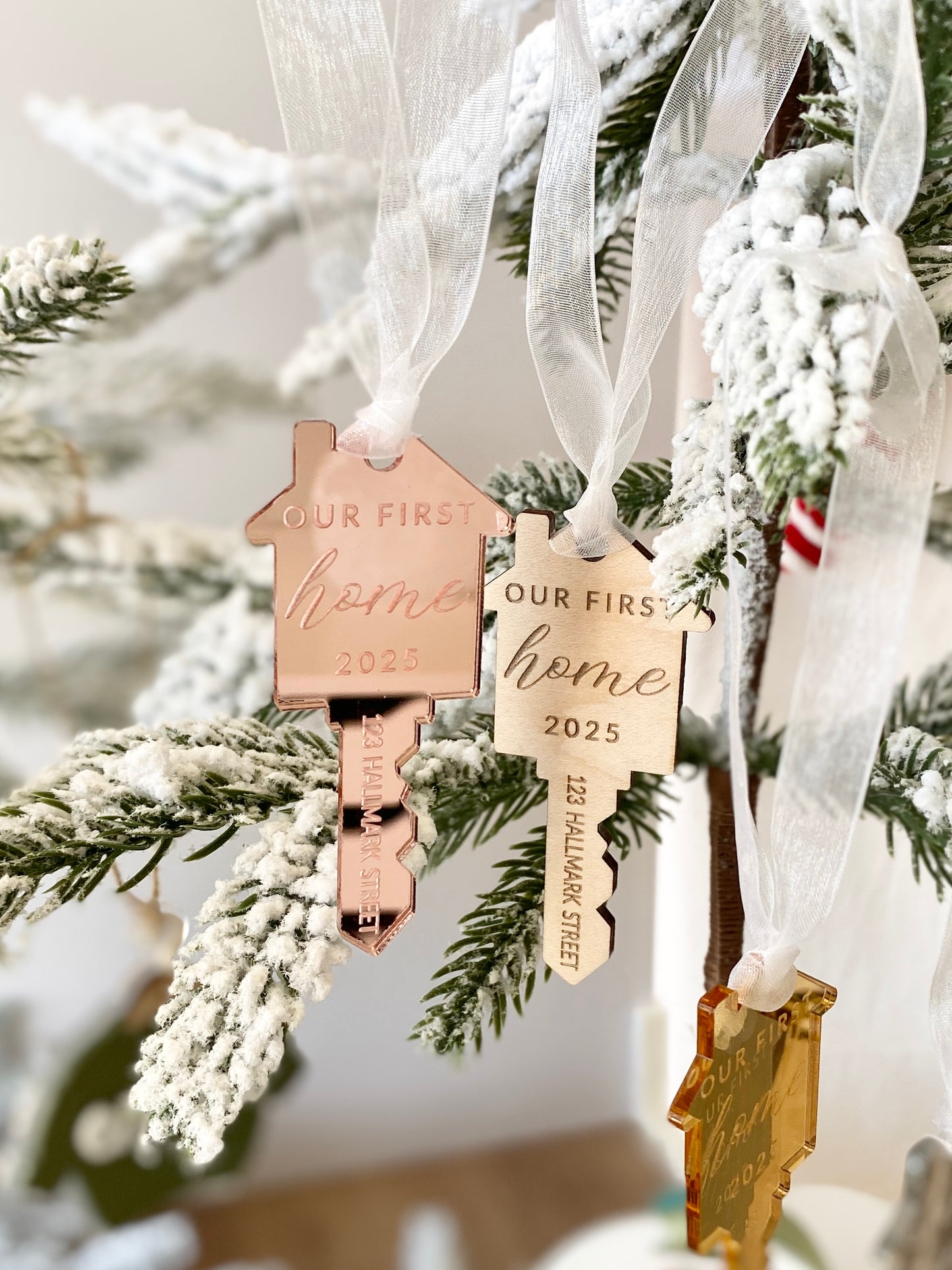 Our First Home – Personalized Key Ornament